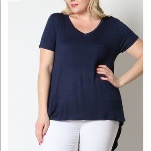 Women’s tee shirt navy blue size 2x
